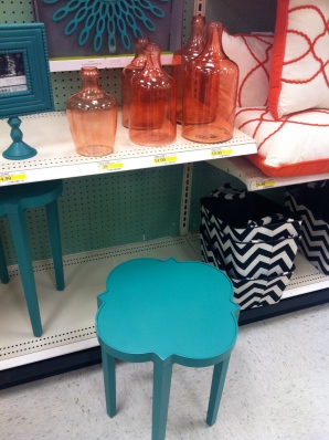 Blue accent table